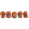 5 figurine de ciocolată în formă de animale.